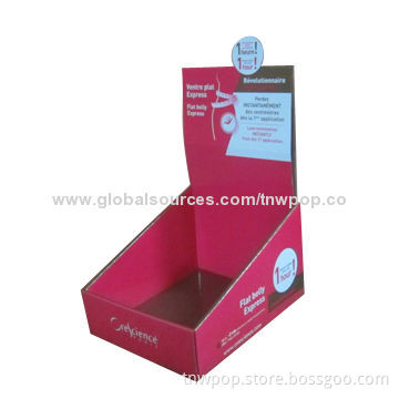 POP Cardboard Shipper Display, Strong/100% Eco-friendly Material/Customized Sizes and Designs